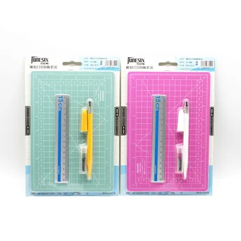 Multi-color Cutting Mat Set With A5 Cutting Mat/ruler/engraving Knife For Diy Scrapbooking Decor
Multi-color Cutting Mat Set With A5 Cutting Mat/ruler/engraving Knife For Diy Scrapbooking Decor
