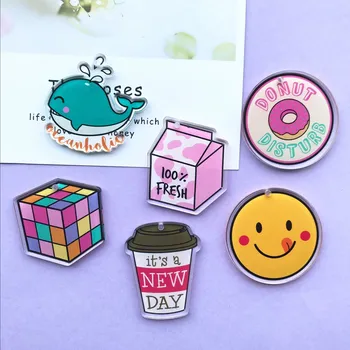 10pcs Fashion resin Acrylic Cartoon Smiley doughnu Charms for DIY decoration neckalce Bag key chain Jewelry Making accessories
10pcs Fashion resin Acrylic Cartoon Smiley doughnu Charms for DIY decoration neckalce Bag key chain Jewelry Making accessories