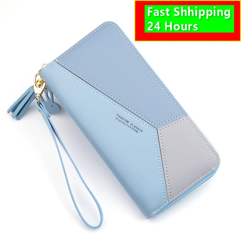 Women WALLET fashion style Mobile Phone Wallet PU Leather PINK Purse Card Holder Carteras Contrasting Color Panel Zip Tassled
Women WALLET fashion style Mobile Phone Wallet PU Leather PINK Purse Card Holder Carteras Contrasting Color Panel Zip Tassled