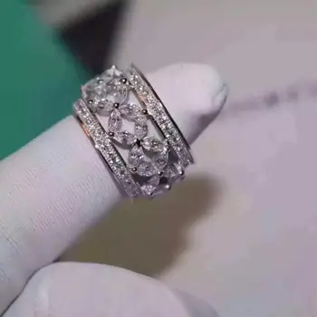 TSHOU318 Simple 925 Sterling silver Rings for Women four Leaf flower Band silver Jewelry
TSHOU318 Simple 925 Sterling silver Rings for Women four Leaf flower Band silver Jewelry