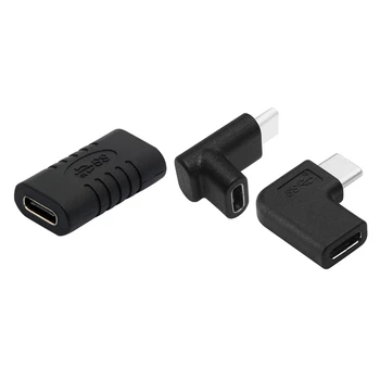 USB C Adapter Female to Female Type C Adapter & 90 Degree USB C Type C Adapter,Right & Left Upward & Downward
USB C Adapter Female to Female Type C Adapter & 90 Degree USB C Type C Adapter,Right & Left Upward & Downward