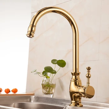 Kitchen Faucet Golden Mixer Tap Kitchen Sink Faucet Hot and Cold Single Lever Kitchen Sink Faucet
Kitchen Faucet Golden Mixer Tap Kitchen Sink Faucet Hot and Cold Single Lever Kitchen Sink Faucet