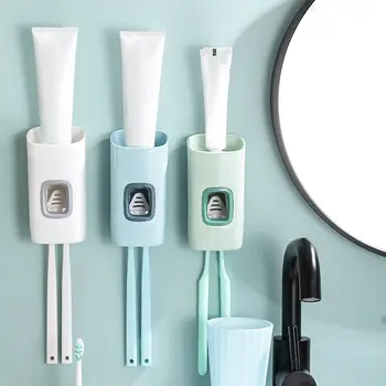 Toothpaste Squeezer Lazy Toothpaste Dispenser Toothbrush Holder Wall-mounted Non-punch Toothpaste Holder Bathroom Accessories
Toothpaste Squeezer Lazy Toothpaste Dispenser Toothbrush Holder Wall-mounted Non-punch Toothpaste Holder Bathroom Accessories