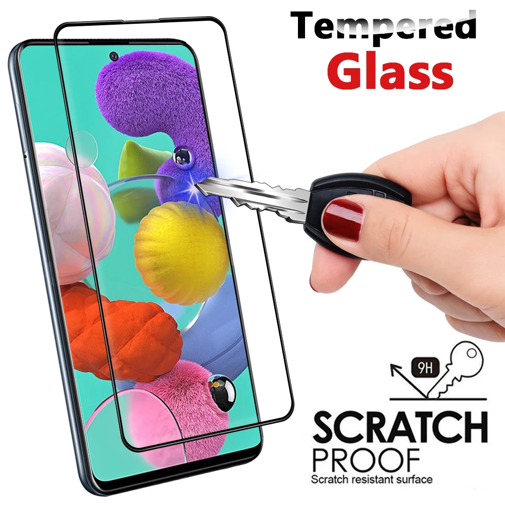 Для samsung Galaxy A51 защитное стекло полное покрытие для A71 2019 A 51 71 Защитная пленка