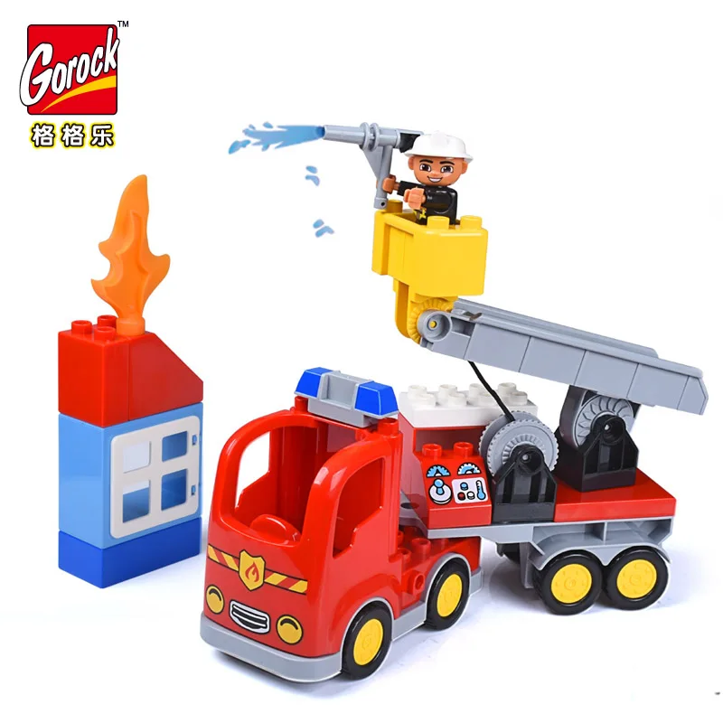 Legoingly 30pcs Big Size Fire Station Building Blocks Figure Compatible With Bricks Duplo Educational Toy For Children Kids Gift
Legoingly 30pcs Big Size Fire Station Building Blocks Figure Compatible With Bricks Duplo Educational Toy For Children Kids Gift
