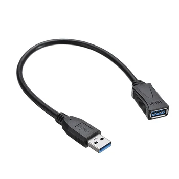 New USB Type A Cables Black High Quality USB 3.0 Extension Cable Male To Female Adapter Extender Wire Cord 33cm
New USB Type A Cables Black High Quality USB 3.0 Extension Cable Male To Female Adapter Extender Wire Cord 33cm