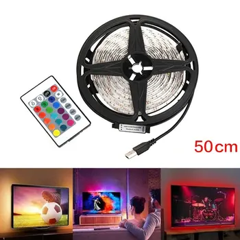 USB 5V LED Strip Light with Remote Control Computer TV Background Lamp Indoor String Lights
USB 5V LED Strip Light with Remote Control Computer TV Background Lamp Indoor String Lights