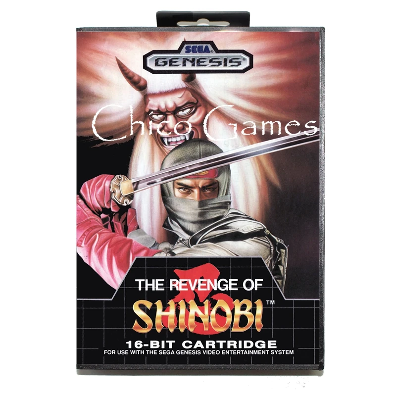 Карточка Sega MD games-Vengeance of Shinobi Cover 2 для приставки MegaDrive 16 бит card | Электроника