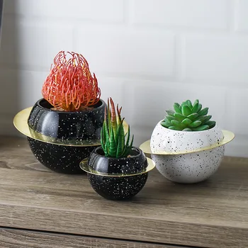 Plant Pot Flower Pot Succulents Vase Wandering Nordic Ceramic Iron Art Flower Pot Creative Planet Round Vase Succulent Plant
Plant Pot Flower Pot Succulents Vase Wandering Nordic Ceramic Iron Art Flower Pot Creative Planet Round Vase Succulent Plant