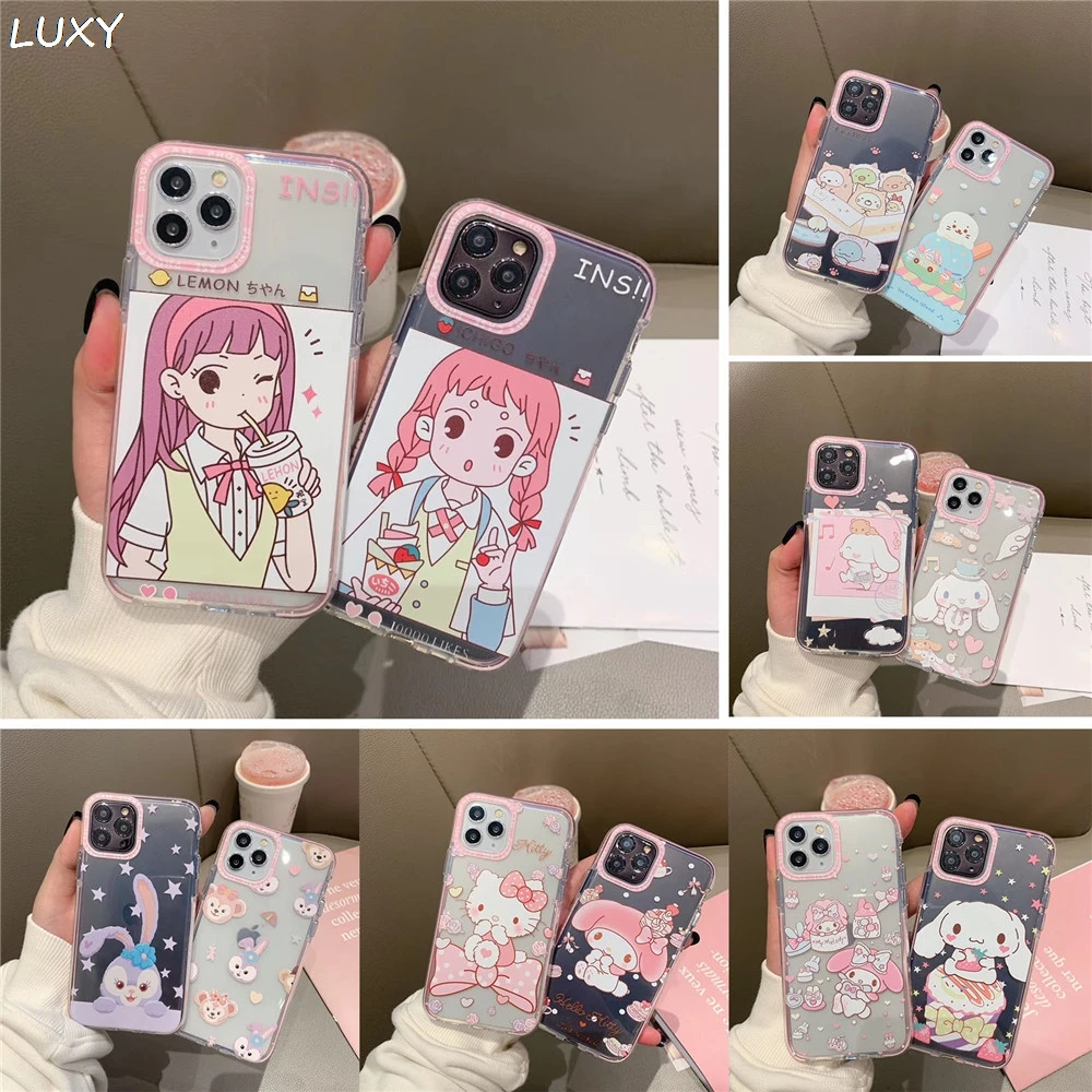 INS Cartoon Girl Duffy Bear stellalou kitty Melody Phone Case For iPhone 11 pro X Xs Max Xr 7 8 Plus Clear Cinnamoroll Cover
INS Cartoon Girl Duffy Bear stellalou kitty Melody Phone Case For iPhone 11 pro X Xs Max Xr 7 8 Plus Clear Cinnamoroll Cover