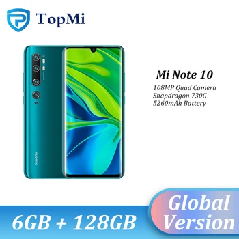 Global Version Xiaomi Mi Note 10 6GB RAM 128GB ROM 108MP Penta Camera Smartphone 5260 mAh Snapdragon 730G 6.47" 10x Hybird Zoom
Global Version Xiaomi Mi Note 10 6GB RAM 128GB ROM 108MP Penta Camera Smartphone 5260 mAh Snapdragon 730G 6.47" 10x Hybird Zoom