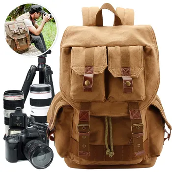 Canvas Waterproof Photography Bag Outdoor Wear-resistant Large Photo Camera Backpack Men for Fujifilm Nikon Canon Sony 
Canvas Waterproof Photography Bag Outdoor Wear-resistant Large Photo Camera Backpack Men for Fujifilm Nikon Canon Sony