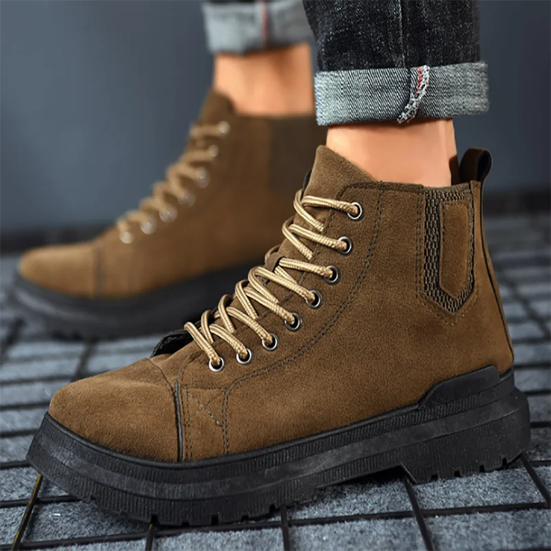 Autumn Casual Solid Flat Heel Round Head Men Front Lace Up Green Winter Martin Boots Adult Breathable Male Snow Botas In Stock
Autumn Casual Solid Flat Heel Round Head Men Front Lace Up Green Winter Martin Boots Adult Breathable Male Snow Botas In Stock