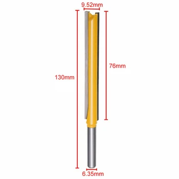 1/4inch Shank Straight Cutter Cutting Bearing Extra Long Flush Trim Router Bit Lathe Accessories Woodworking Accessories
1/4inch Shank Straight Cutter Cutting Bearing Extra Long Flush Trim Router Bit Lathe Accessories Woodworking Accessories