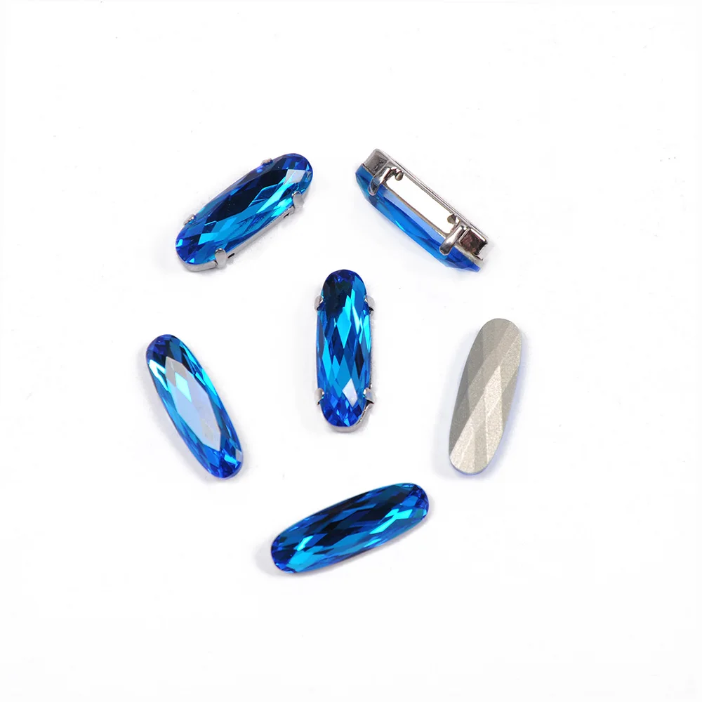 CTPA3bI 4161 Capri Blue Elongated Baguette Glass Fancy Stones Sew On Pointback Crystal Rhinestones Gems For Clothing Bags
CTPA3bI 4161 Capri Blue Elongated Baguette Glass Fancy Stones Sew On Pointback Crystal Rhinestones Gems For Clothing Bags