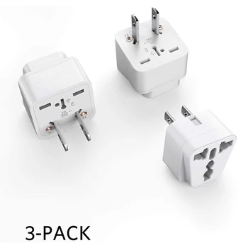 Travel Plug Adapter Grounded Universal Type A Plug Adapter JP to US Adapter Ultra Compact for US Japan CN Laptops Camera Charger
Travel Plug Adapter Grounded Universal Type A Plug Adapter JP to US Adapter Ultra Compact for US Japan CN Laptops Camera Charger