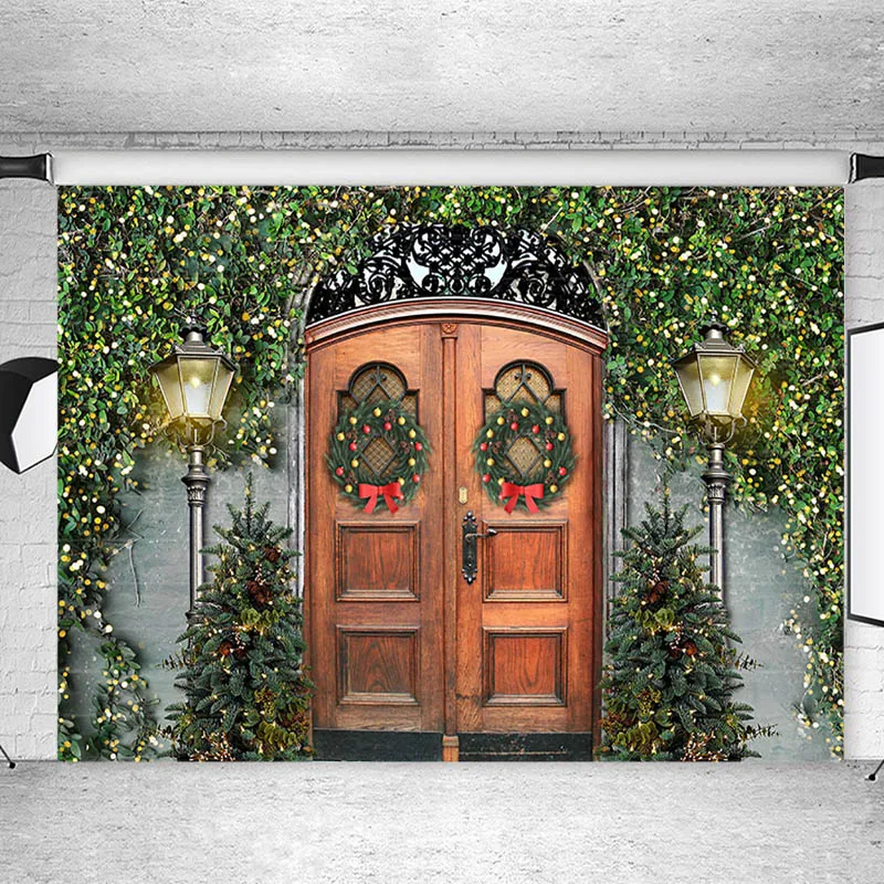 Christmas Vintage Wood Door Photo Background Christmas Tree Green Street Light Baby Kids Photographic Backdrops For Photo Studio
Christmas Vintage Wood Door Photo Background Christmas Tree Green Street Light Baby Kids Photographic Backdrops For Photo Studio