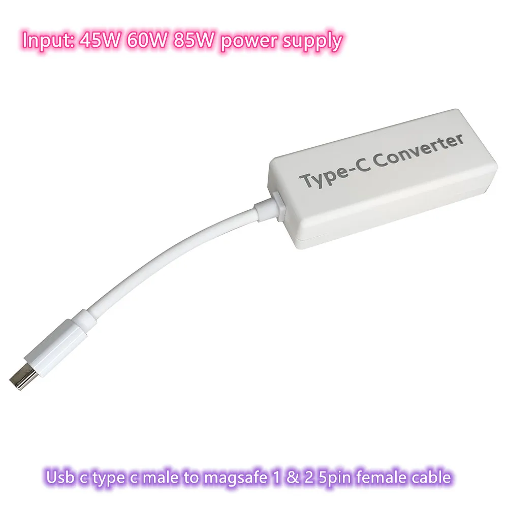 10 шт./лот USB 3.1 Type C штекер на Magsafe 1 & 2 5-контактный гнездовой кабель конвертер адаптер подходит для ноутбуков смартфонов с U
10 шт./лот USB 3.1 Type C штекер на Magsafe 1 & 2 5-контактный гнездовой кабель конвертер адаптер подходит для ноутбуков смартфонов с U