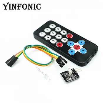 Infrared Wireless Remote Control Kit, Remote Controller for Arduino DIY, electronic building block, infrared decoding
Infrared Wireless Remote Control Kit, Remote Controller for Arduino DIY, electronic building block, infrared decoding