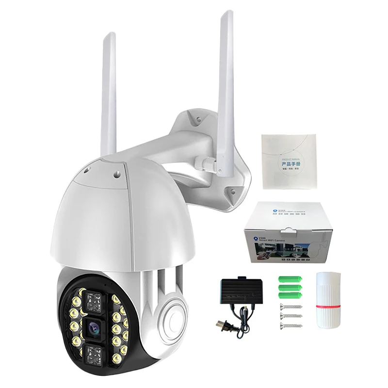 1080P Outdoor PTZ IP Camera Auto Tracking 2MP Cloud Home Security Wifi Camera 4X Digital Zoom Speed Dome Camera with Siren Light
1080P Outdoor PTZ IP Camera Auto Tracking 2MP Cloud Home Security Wifi Camera 4X Digital Zoom Speed Dome Camera with Siren Light