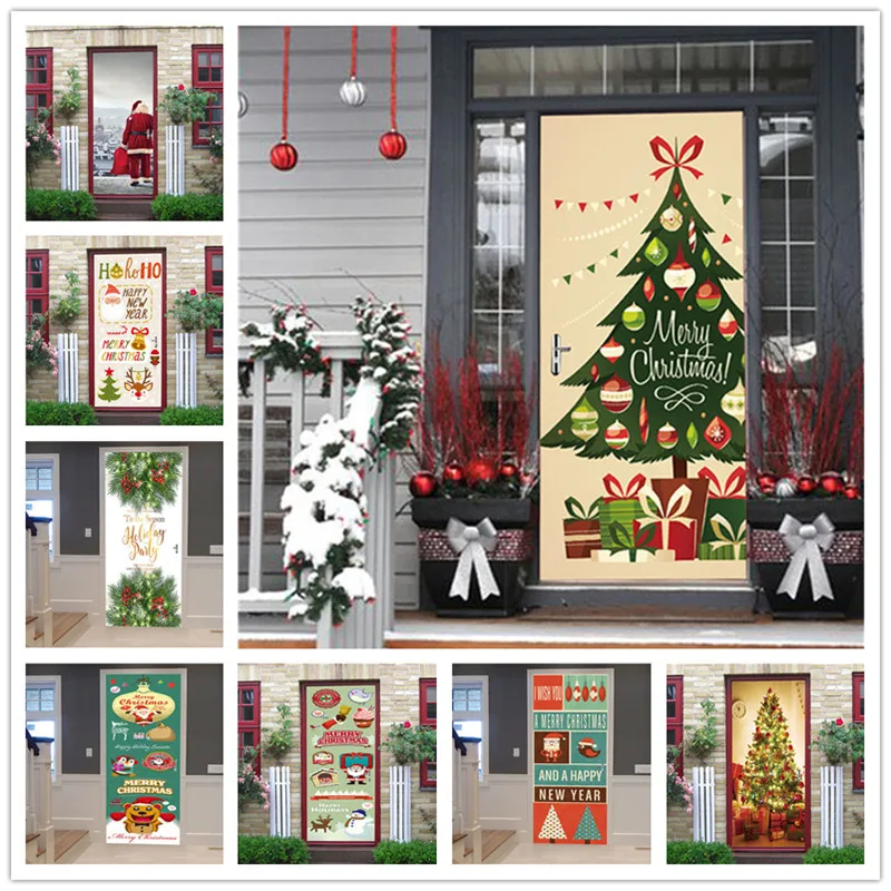 Home Decor 3D Door Sticker Christmas Tree Gift Self Adhesive Snow View Picture Print Waterproof Environmental Protection Artwrok
Home Decor 3D Door Sticker Christmas Tree Gift Self Adhesive Snow View Picture Print Waterproof Environmental Protection Artwrok