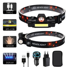 Portable LED Headlamp Waterproof COB Lantern Head Lamp USB Rechargeable Headlight Work Light with Magnet Running Fishing Torch
Portable LED Headlamp Waterproof COB Lantern Head Lamp USB Rechargeable Headlight Work Light with Magnet Running Fishing Torch