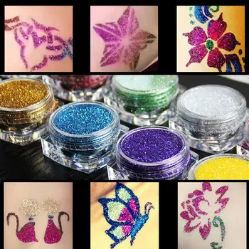 24 Colors Powder Temporary Shimmer Diamond Glitter Tattoo Kit For Body Art Design Paint With Rhinestone Glue+Brushe Tattoo 
24 Colors Powder Temporary Shimmer Diamond Glitter Tattoo Kit For Body Art Design Paint With Rhinestone Glue+Brushe Tattoo
