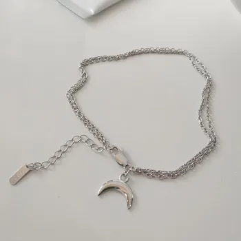 100% 925 sterling silver multi-layer chains moon bracelets for women accessories, fashion bracelet bangle fine jewelry on hand
100% 925 sterling silver multi-layer chains moon bracelets for women accessories, fashion bracelet bangle fine jewelry on hand