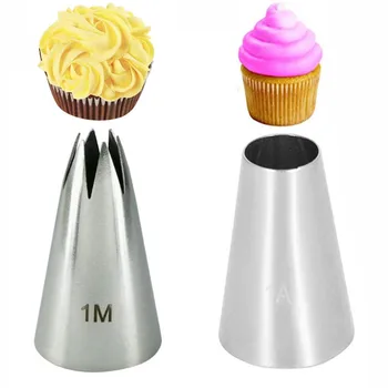 1Set DIY Round Open Star Stainless Steel Icing Piping Nozzle Pastry Tips Flower Chocolate Mold Cake Decorator Baking Tool #1A 1M 
1Set DIY Round Open Star Stainless Steel Icing Piping Nozzle Pastry Tips Flower Chocolate Mold Cake Decorator Baking Tool #1A 1M