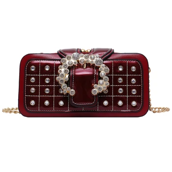Mini Women Handbag Leather Square Party Purse Ladies Evening Bags Shoulder Chains Clutch Bridal Bag Bling Diamond Decoration
Mini Women Handbag Leather Square Party Purse Ladies Evening Bags Shoulder Chains Clutch Bridal Bag Bling Diamond Decoration