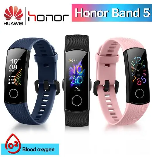 2019 Original Huawei Honor Band 5 Smart Bracelet Blood Oxygen Color Touch Screen Fitness Heart Rate Waterproof Smart Band Watch
2019 Original Huawei Honor Band 5 Smart Bracelet Blood Oxygen Color Touch Screen Fitness Heart Rate Waterproof Smart Band Watch
