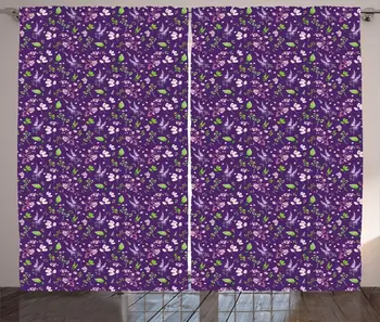 Quartz Baby Pink Floral Curtains Blooming Flowers Leaves Violet Tones Living Room Window Drapes 
Quartz Baby Pink Floral Curtains Blooming Flowers Leaves Violet Tones Living Room Window Drapes