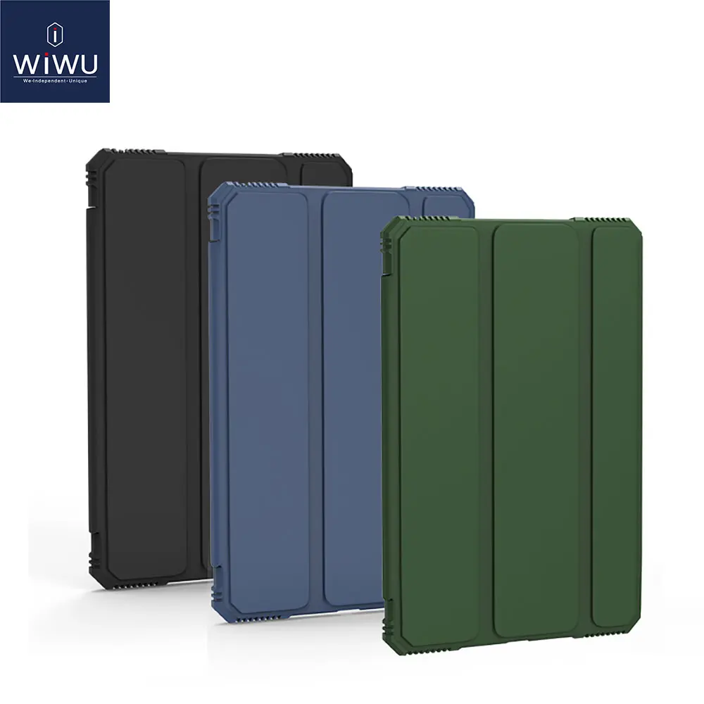 

WiWU Protective Case for iPad Pro 12.9 inch 2020 PU Leather Case for iPad Mini 4 5 Full Cover Protection for iPad 10.2 10.5