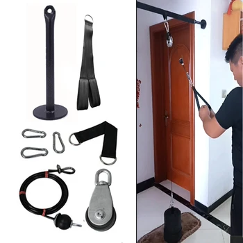 Fitness Pulley Cable System DIY Loading Pin Lifting Triceps Rope Machine Workout Adjustable Length Home Gym Sport Accessories
Fitness Pulley Cable System DIY Loading Pin Lifting Triceps Rope Machine Workout Adjustable Length Home Gym Sport Accessories