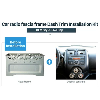 Silver Frame Car Stereo For Install Dash Bezel Radio DVD Player Mounting Latest Useful New Accessory
Silver Frame Car Stereo For Install Dash Bezel Radio DVD Player Mounting Latest Useful New Accessory