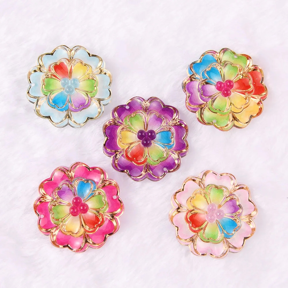 BOLIAO 5Pcs 32mm Big Flower Shape Acryl Flat Back Earring Ornament Pendant Sew on Bags /Clothes Decoration R341
BOLIAO 5Pcs 32mm Big Flower Shape Acryl Flat Back Earring Ornament Pendant Sew on Bags /Clothes Decoration R341