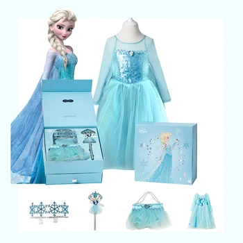 Disney Frozen Elsa Princess Dress Girls Party Dress Up Fantasy Clothes Carnival Birthday Clothing Elsa Set For 3-8 Years Girls
Disney Frozen Elsa Princess Dress Girls Party Dress Up Fantasy Clothes Carnival Birthday Clothing Elsa Set For 3-8 Years Girls