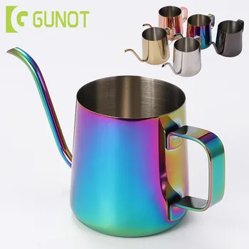 GUNOT Coffee Pot 250ml/350ml 304 Stainless Steel Gooseneck Coffee Maker Pot Pour Over Tea Kettle Teapot Cafetera Kitchen Tools
GUNOT Coffee Pot 250ml/350ml 304 Stainless Steel Gooseneck Coffee Maker Pot Pour Over Tea Kettle Teapot Cafetera Kitchen Tools