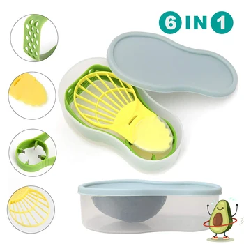 6 in 1 Avocado Slicer Safety Avocado Fruit Cutter Peeler Chopper Food Grade Avocado Cutter Tool With Avocado Fresh Keeper Box
6 in 1 Avocado Slicer Safety Avocado Fruit Cutter Peeler Chopper Food Grade Avocado Cutter Tool With Avocado Fresh Keeper Box