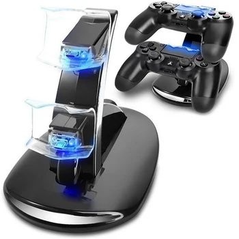 PS4 Accessories Dual Micro USB Charger Dock Joystick PS4 Charging Station for PlayStation 4 Dualshock4 Controller Charger Stand
PS4 Accessories Dual Micro USB Charger Dock Joystick PS4 Charging Station for PlayStation 4 Dualshock4 Controller Charger Stand