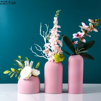 PINK FROSTED CERAMICS VASES MATTE VASE FLORAL FLOWER ARRANGEMENT DESK DECORATION ORNAMENTS PORCELAIN CRAFTS MODERN HOME DECOR
PINK FROSTED CERAMICS VASES MATTE VASE FLORAL FLOWER ARRANGEMENT DESK DECORATION ORNAMENTS PORCELAIN CRAFTS MODERN HOME DECOR