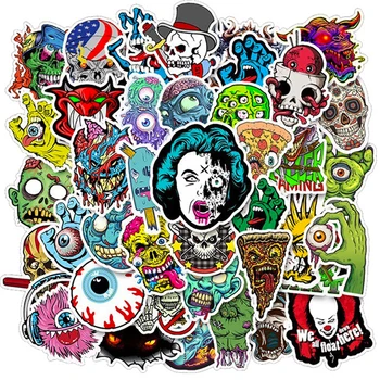 50PCS Mixed Horror Series Skull Zombie Cartoon Stickers Bike Skateboard Fridge Guitar Laptop Luggage Waterproof Joke Stickers
50PCS Mixed Horror Series Skull Zombie Cartoon Stickers Bike Skateboard Fridge Guitar Laptop Luggage Waterproof Joke Stickers