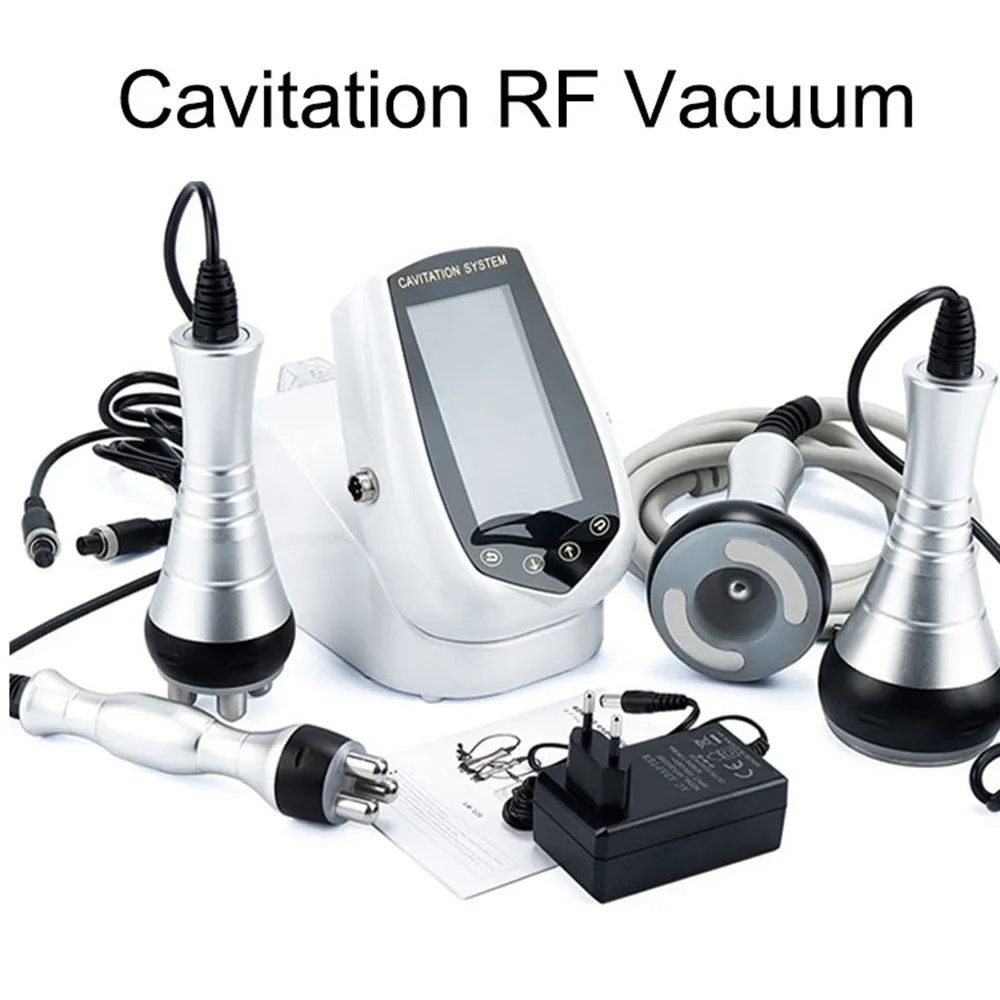 

4in1 40K Cavitation Slimming Machine Radio Frequency RF Skin Tightening Face Lifting Weight Reduce Body Sculpting Vacuum Suction