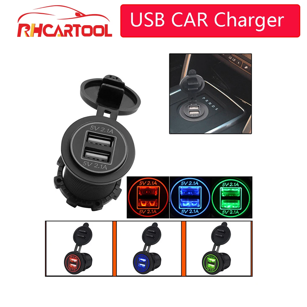 12-24V Motorcycle Dual USB Socket Charger Power Adapter Outlet Power Mobile Phone Charger with LED for Auto Car Truck ATV Boat
12-24V Motorcycle Dual USB Socket Charger Power Adapter Outlet Power Mobile Phone Charger with LED for Auto Car Truck ATV Boat