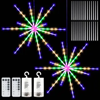 NEW LED String Lights Hanging Starburst Lamp DIY Firework Fairy Lights Christmas Garland Festival Decor Remote Twinkle Lights
NEW LED String Lights Hanging Starburst Lamp DIY Firework Fairy Lights Christmas Garland Festival Decor Remote Twinkle Lights