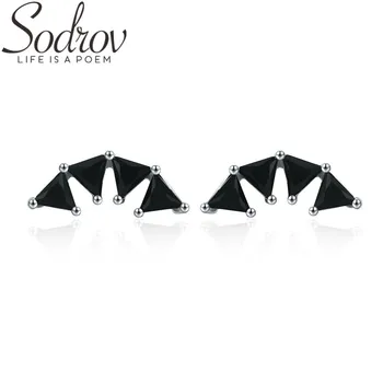 SODROV Boucle D'Oreille Femme 2019 Cute 925 Sterling Silver Black Spinel Trendy Engagement Earrings for Women Fine Jewelry I056
SODROV Boucle D'Oreille Femme 2019 Cute 925 Sterling Silver Black Spinel Trendy Engagement Earrings for Women Fine Jewelry I056