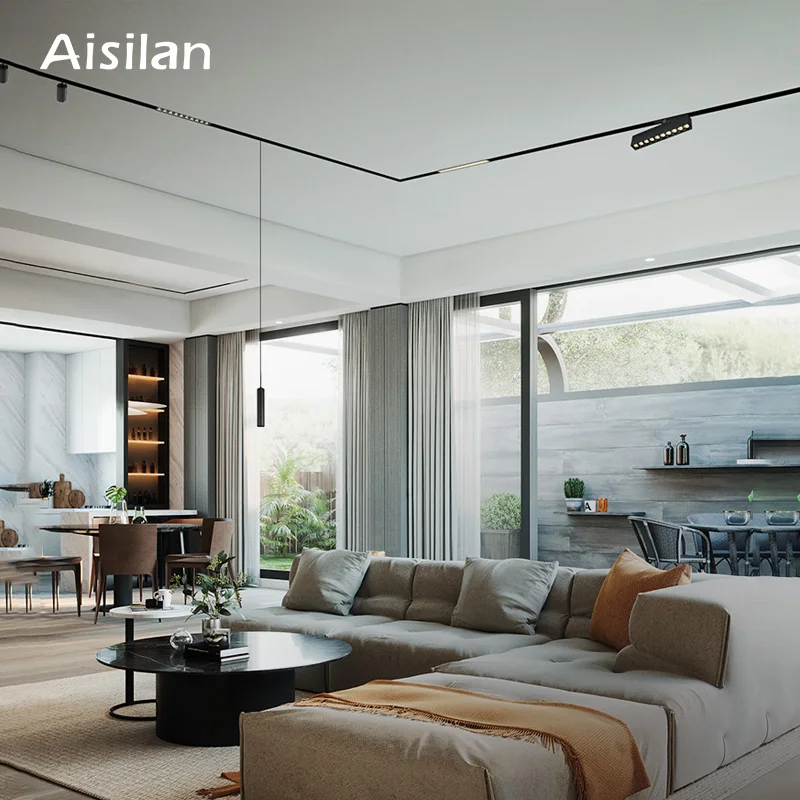 Aisilan Led Smart dimmable Track Light magnetic system track light floodlight and spotlight smart light control
Aisilan Led Smart dimmable Track Light magnetic system track light floodlight and spotlight smart light control