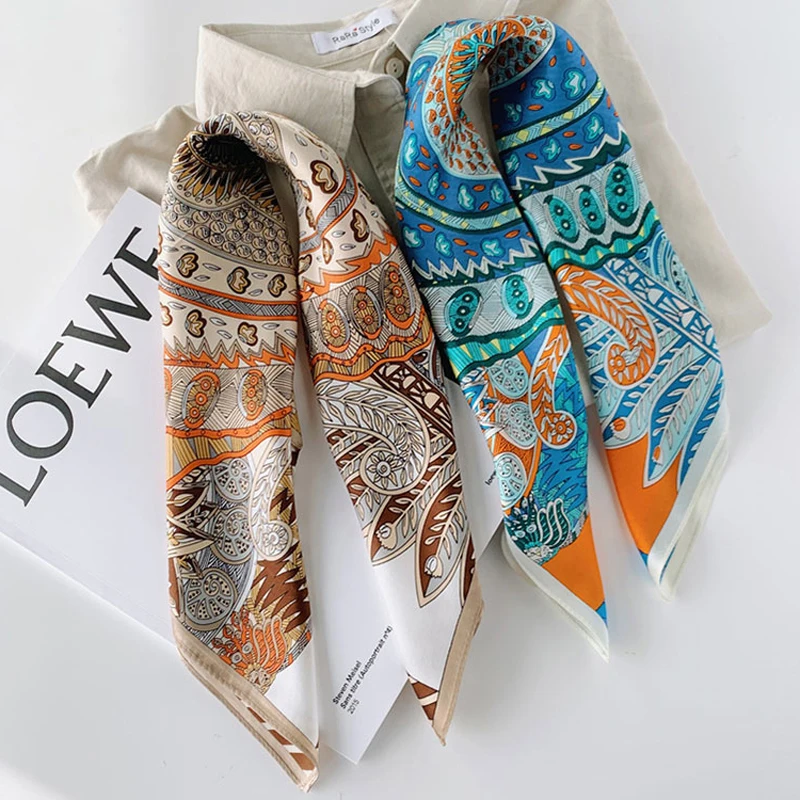 Luna&Dolphin Women Small Square Scarves 53x53cm 100% Real Silk Euporean Pattern Blue Bandanas Suit Decoration Headbands Kerchief
Luna&Dolphin Women Small Square Scarves 53x53cm 100% Real Silk Euporean Pattern Blue Bandanas Suit Decoration Headbands Kerchief