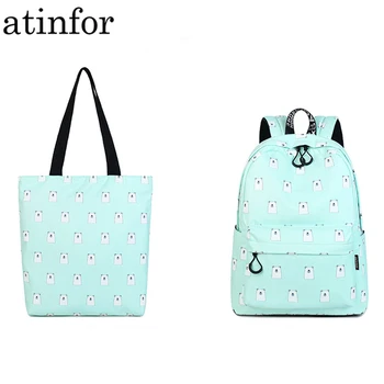 Cute Waterproof Fabric Women Backpack Bear Pattern Printing Girls Large Capacity Daily Laptop Rucksack
Cute Waterproof Fabric Women Backpack Bear Pattern Printing Girls Large Capacity Daily Laptop Rucksack