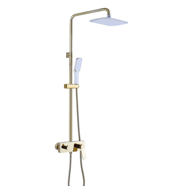 Golden home open decoration, multi-functional high-pole column, shower set, five-year warranty
Golden home open decoration, multi-functional high-pole column, shower set, five-year warranty